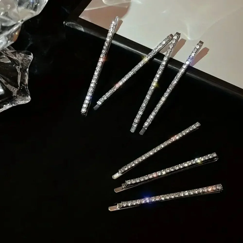 5pcs Shimmering Rhinestone Hair Clips